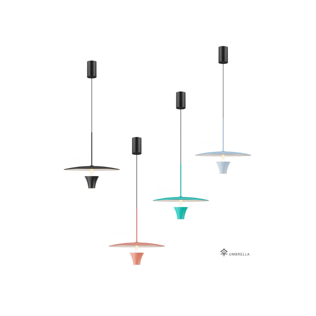Umbrella-Shaped Pendant Light